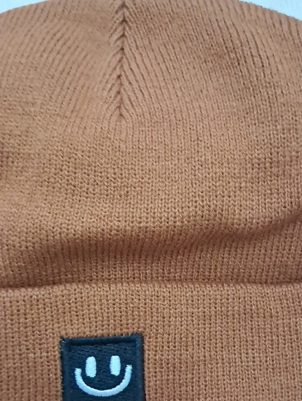 Cream, Black And Rust Toddler Beanie with Smiley Patch 3 Pack